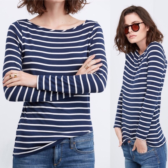 Anthropologie Tops - Anthropologie Basic Long Sleeve Stripe Top : A